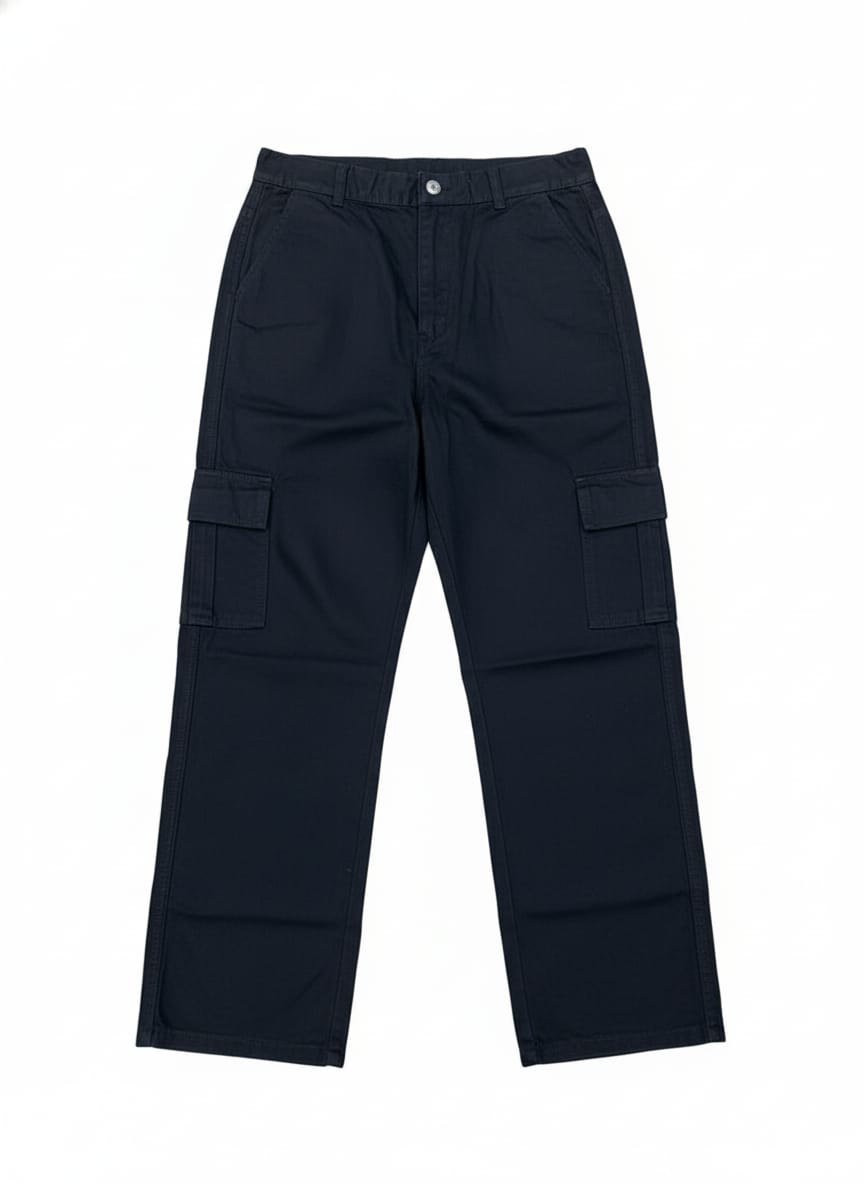 Baggy Cargo Pant-Black