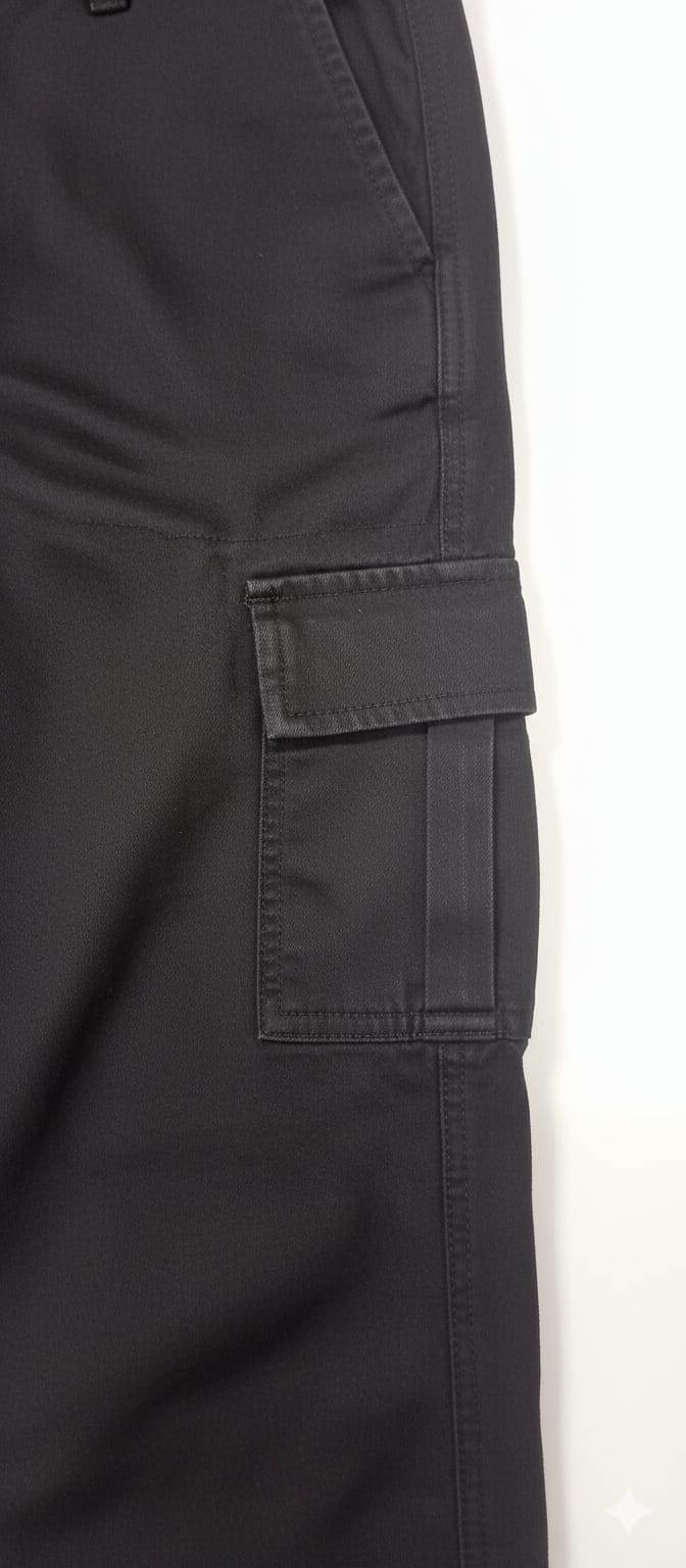 Baggy Cargo Pant-Black