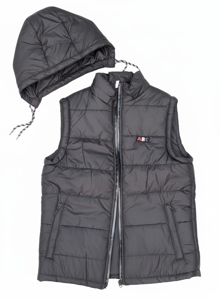 Half Sleaves Jacket-Black